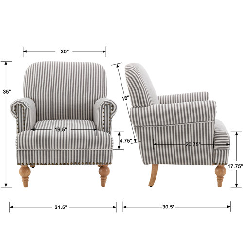 Breakwater Bay Tolna Upholstered Armchair Wayfair